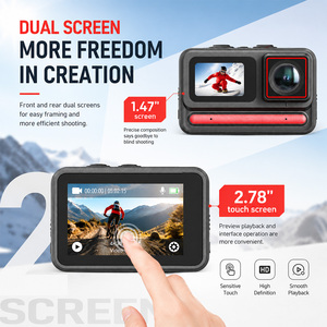 กล้องแอคชั่น 4K 60FPS WIFI IP68 กันน้ำ ป้องกันการสั่นไหว พร้อมหน้าจอสัมผัสมุมกว้าง 140 องศา และรีโมทคอนโทรล จอแสดงผล 2.2 นิ้ว รุ่น Action C - Product Image 1