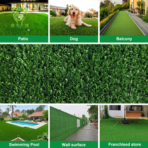 Tapis d'<span class=keywords><strong>herbe</strong></span> artificielle vert <span class=keywords><strong>pour</strong></span> extérieur, gazon synthétique, tapis de gazon artificiel avec trous de drainage <span class=keywords><strong>pour</strong></span> patio, jardin, paysage, cour - Product Image 6