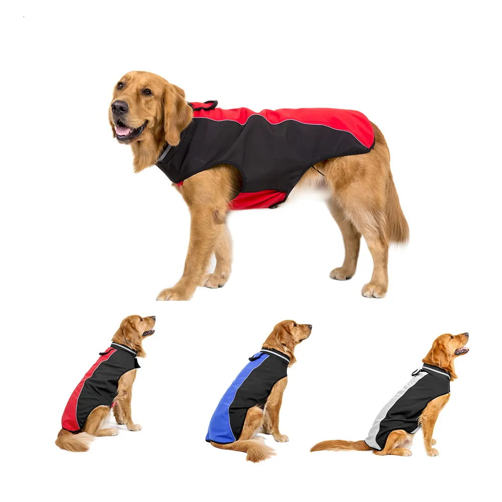 뜨거운 판매 새로운 디자인 개 자켓 방수 부드러운 빛 반사 애완 동물 비옷 애완 동물 자켓 의류