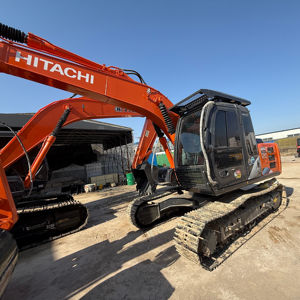 Excavatrice d'occasion HITACHI ZX120 ZX135, 12 tonnes, 13 tonnes, excavatrice hydraulique à chenilles de taille moyenne, d'origine japonaise, bon état, faible nombre d'heures, prix bas - Product Image 1