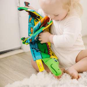Jouets pelucheux personnalisés histoire de bain d'animaux livres d'apprentissage précoce pour les enfants de 0 à 18 mois de la première année enfants tissu mémoire bébé livre dont - Product Image 6