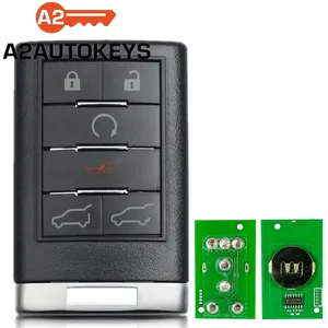 A2AUTOKEYS For Cadillac 2007-2014 Escalade OUC6000066 315MHZ 6 Buttons Car Auto Remote Smart Control Key