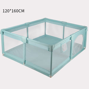 Parc pour bébé pliable avec logo personnalisé, grand, intérieur/extérieur, clôture de sécurité pour bébé, parc de <span class=keywords><strong>jeu</strong></span> en maille pour bébé - Product Image 2