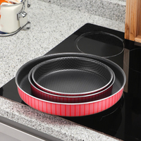 Hot Pot Grill Pan grosir alat masak Bbq Grill Pan pabrik Bbq bulat panci panggangan
