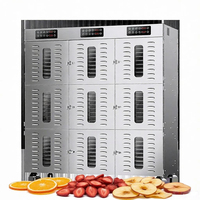 Commerciële voedseldroger met 80 trays, grote capaciteit, roestvrij staal, voor fruit, groenten, vlees, jerky en kruiden