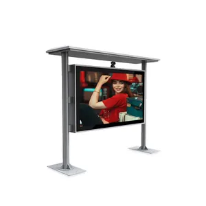 LCD 32 pollici supporto da pavimento p6 display a pannello a led per esterni chiosco orizzontale segnaletica digitale per esterni