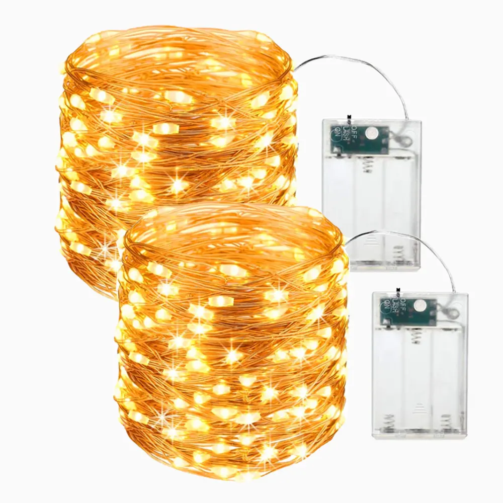 3AA Battery Operated Copper Wire LED String lights Holiday lighting Fairy Garland For Christmas Tree Wedding Party Decoration