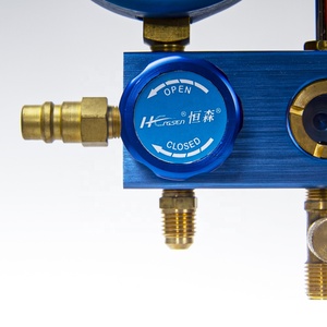 Высокоточный двойной алюминиевый механический Манометр с 70 красным/синим манометром, шкала psi, 3 шланга - Product Image 5