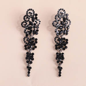 Haute qualité élégante femme Flash mariée boucles d'oreilles boule forme Quartz Vintage fiançailles haute couture robe accessoire - Product Image 6