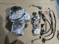 Nouveau moteur de moto 212cc 4 temps à allumage CDI avec démarrage électrique/à manivelle, 5 vitesses, pour modification/amélioration tout-terrain, monocylindre
