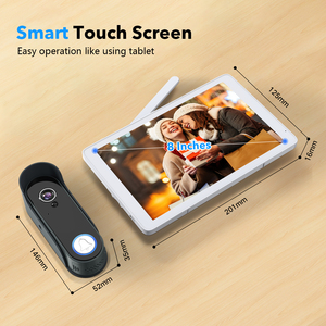 Videocitofono WiFi con Telecamera, <span class=keywords><strong>Campanello</strong></span> <span class=keywords><strong>Wireless</strong></span>, Visione Notturna, App Tuya, Alimentazione a <span class=keywords><strong>Batteria</strong></span>, Schermo Touch da 8 Pollici, 1080p, IP65 - Product Image 4