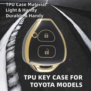<span class=keywords><strong>เคส</strong></span>กุญแจรถ TPU นิ่ม ใช้ได้กับ Toyota Corolla Hilux Fortuner Prado รีโมทอัจฉริยะ - Product Image 2