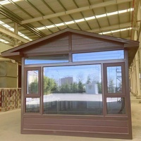 Maison conteneur de luxe de style américain, duplex, de haute qualité, avec mur-rideau en verre de 6 mètres et surface de 3 mètres
