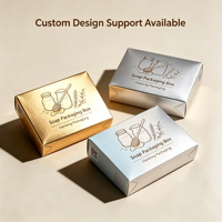 Boîte d'emballage de savon écologique personnalisée avec laminage brillant/mat, gaufrage, impression UV, boîte de vente au détail pour savon artisanal