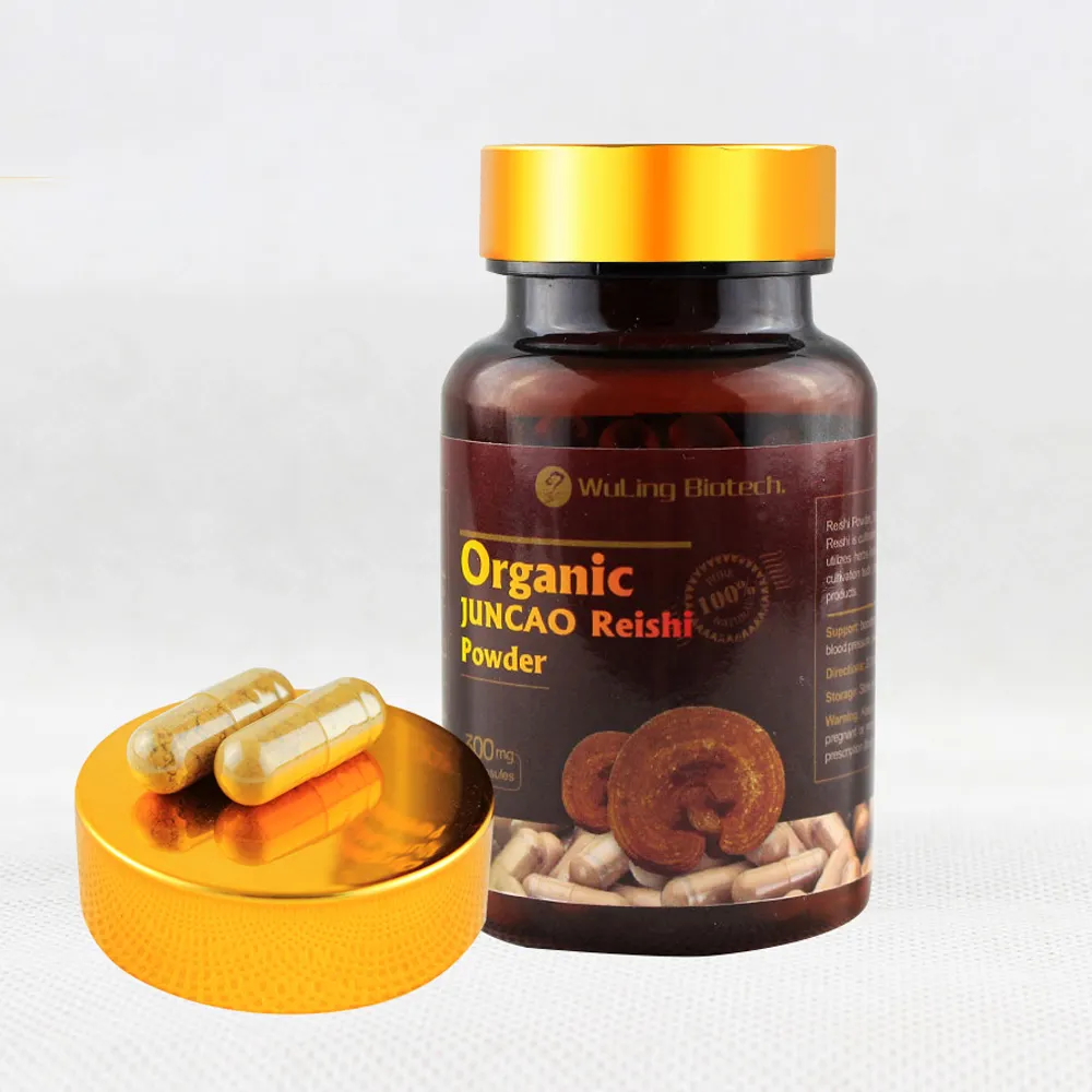 Free Sample Available! Organic Reishi Mushroom Extract Ganoderma Lucidum Powder Capsules Herbal Supplements Health Care Product