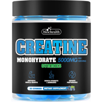 Gummies de créatine monohydrate à marque privée 5000mg & Gummies énergétiques pré-entraînement sans sucre pour la croissance musculaire masculine