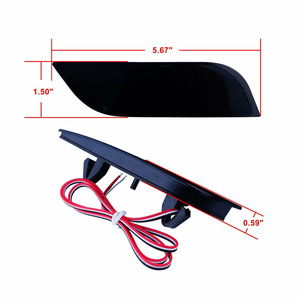 <b>LED</b> Rear Bumper <b>Light</b> For Subaru XV Levorg Exiga Tribeca Impreza WRX Legacy 12V <b>Red</b> Black Transparent Car Taillight LY030 - Product Image 4