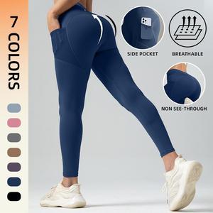 Leggings de mujer con cintura alta y 2 bolsillos deportivos con control de barriga - Product Image 2