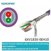 Câble de contrôle industriel Siemens Original 100% Neuf 2 Cœurs PLC Standard PROFIBUS FC GP 6XV1830-0EH10 en Stock Isolation PVC