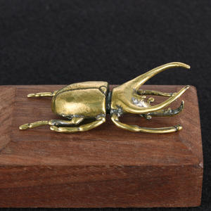 Custom Sculptuur Messing Materiaal Insect Koper Craft Kever Standbeeld Bronzen Ornament - Product Image 4