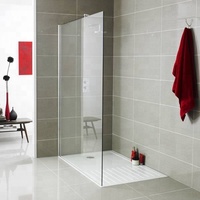 Hôtel douche panneau de verre écran sans cadre salle de bain 10mm verre trempé cabine de douche porte coulissante