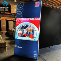 Profilé en aluminium pour caisson lumineux, profilé d'extrusion en aluminium de 40 mm sans cadre pour caisson lumineux en tissu SEG pour affichage publicitaire