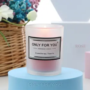 Benutzer definierte Label Luxus hochwertige trend ige Kerzen mit Jar Box duftenden Soja Wachs Kerzen für Geburtstag Valentinstag Geschenk Kerze