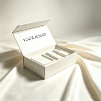 Boîte cadeau magnétique de luxe personnalisée, boîtes de beauté, emballage en papier blanc, fermeture magnétique, Caja De Con Iman, emballage de boîte cadeau