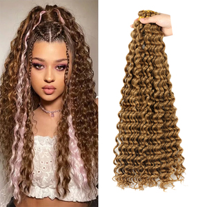 Nuovo stile oceano onda uncinetto capelli lunghi onda profonda Ombre acqua ondulata ricci intrecciatura sintetica per dea trecce uncinetto capelli - Product Image 1