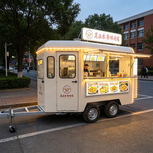 Fast Pizza <b>Trailer</b> OEM Horse <b>Box</b> Truck Fully Equipped Hot Dog DOT Street Food Cart - Product Image 4
