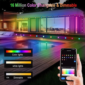 ไฟอัจฉริยะ<span class=keywords><strong>ติด</strong></span>ชายคา RGB LED กันน้ำ IP65 ควบคุมผ่านแอป ซิงค์เพลงผ่าน WiFi สำหรับตกแต่งภายนอก<span class=keywords><strong>บ้าน</strong></span> ใช้สายไฟ LED แบบเส้น พร้อมปลั๊ก EU แบบ USB - Product Image 3
