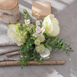 CallaFloral Ramo de Flores Artificiales de Peonía y Eucalipto para Decoración del Hogar y Bodas CF01177 - Product Image 2
