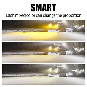 ไฟสปอร์ตไลท์อเนกประสงค์แบบรีโมทอัจฉริยะ สีเหลืองอำพัน 12v สำหรับรถ ATV SUV รถยนต์  ไฟตัดหมอก ไฟขับขี่  แบบ LED  4x4  กำลังไฟ 72W  กันน้ำ IP67 - Product Image 5