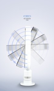 Moteur sans balais DC certifié CE refroidisseur d'air sur pied ventilateur sans pales faible oscillation en décibels ménage à 71 degrés - Product Image 4