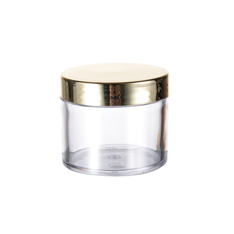 Wholesale 60g 2oz 120g 4oz PS material lip scrub jar glitter jars plastic jars for Nail Art Powder Cream