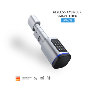 กุญแจล็อคประตูอัจฉริยะ USA EU Stock Smart Lock ควบคุมผ่านแอป Tuya พร้อมรีโมท คีย์แพด รหัสผ่าน กันน้ำ ระบบควบคุมการเข้าออก - Product Image 1
