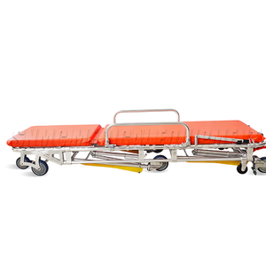 표면 분리형 방수 알루미늄 합금 구급차 들것 트롤리 접이식 병원 환자 이송 트롤리 - Product Image 3