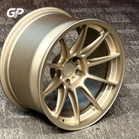 Jantes monobloc forgées 10 branches en alliage d'aluminium 6061 couleur or champagne 17-24 pouces pour BMW G20 Audi B9 Mercedes W206 5x112 ET personnalisé