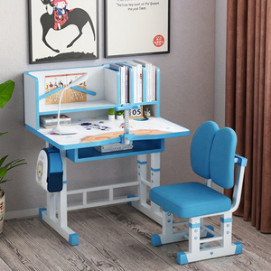 Trẻ em duy nhất đồ nội thất Ergonomic Chiều cao có thể điều chỉnh trẻ em trẻ em nghiên cứu bảng Bàn và ghế - Product Image 2