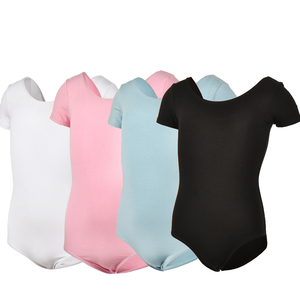 2026 tendance haute qualité femmes Cheerleading basique à manches courtes danse justaucorps formation Ballet une pièce Nylon - Product Image 4