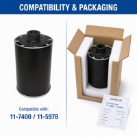 Filtre à air haute efficacité 11-7400 pour unité frigorifique, pièces de rechange pour admission de moteur diesel, vente en gros directe d'usine