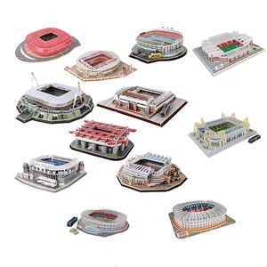 Set de Rompecabezas 3D de Estadios Mundialmente Famosos - Más de 10 Estilos, Kits de Modelos de Papel Ecológicos para Regalo y Decoración de Escritorio - Product Image 5
