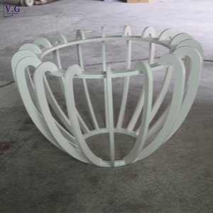 Tùy chỉnh thông minh Bàn cà phê Trắng corian Kính Bàn cà phê lá hình Bàn cà phê - Product Image 3