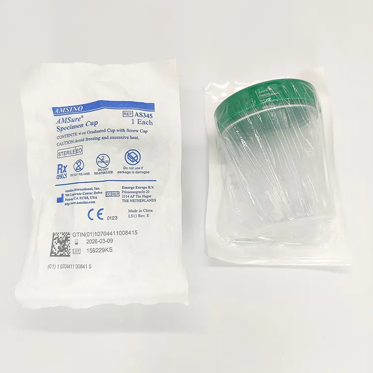 プラスチック製男性女性用病院ポータブル尿ボトル尿容器蓋付き