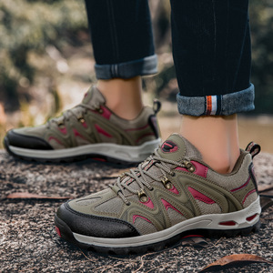 Chaussures de randonnée pour hommes, bout rond, tige synthétique, doublure en mesh, semelle extérieure en caoutchouc antidérapante, toutes saisons, semelle intermédiaire en EVA, randonnée en plein air - Product Image 1