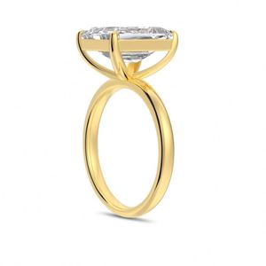 Anillo de Compromiso y Promesa Nupcial de Plata 925 con Diseño Exclusivo de Alta Joyería Dylam, Rectangular de 8ct con Circonita Cúbica 5A - Product Image 6