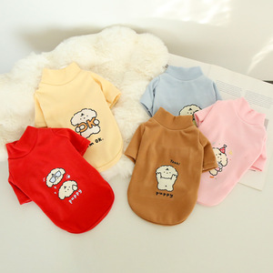 เสื้อกันหนาวคอเต่าลายการ์ตูนน่ารักสำหรับสัตว์เลี้ยง  บุขนแกะ  สำหรับฤดูใบไม้ร่วงและฤดูหนาว  เสื้อผ้าสัตว์เลี้ยงชั้นในอุ่นๆ - Product Image 3