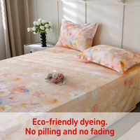 Parure de draps en coton 100 % personnalisée en gros – Draps-housses et draps plats super doux pour lits Queen et King Size
