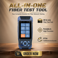 NK3200 Mini Pro OTDR Portátil 1310/1550nm 24/22dB Probador de Fibra Óptica OPM VFL OLS Mapa de Eventos RJ45 FTTH PON