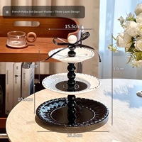 Plateau à gâteaux pour le thé de l'après-midi, plateau à bonbons, plat à collations, plateau en céramique pour la table basse du salon, mariage